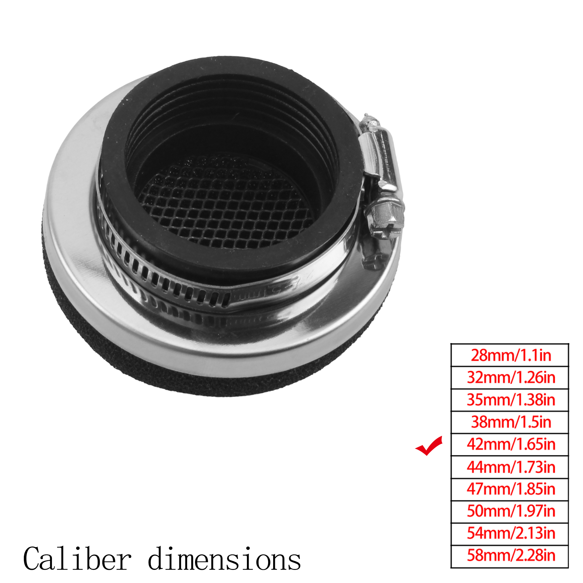Filtro de aire para motocicleta, accesorios universales para motor de 2 tiempos, 28/32/35/38/42/45/50/54/58MM, piezas para Motocross, filtro de aire de alto flujo: Azul