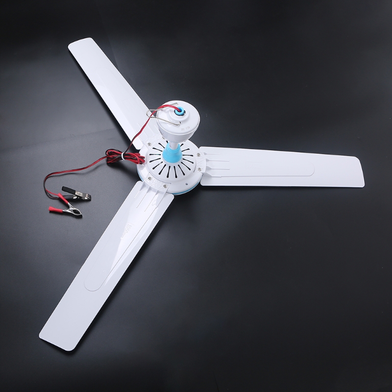 12V wyciszenie wentylator sufitowy 19.6 calowy cichy namiot kempingowy wiszący wentylator bez przełącznika 230cm kabel na zewnątrz piesze wycieczki łóżko domu piknik