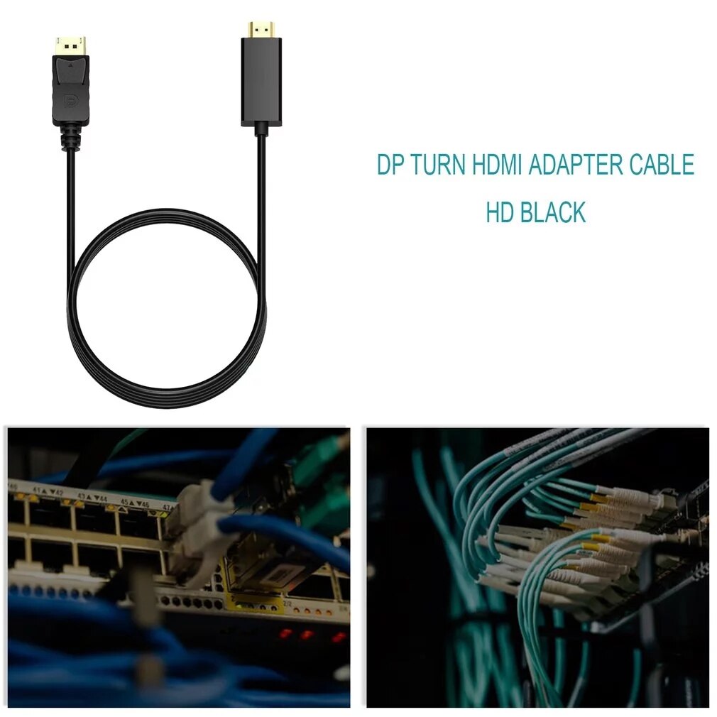 1 8m Display Port Displayport Male Dp To Hdmi Male Grandado