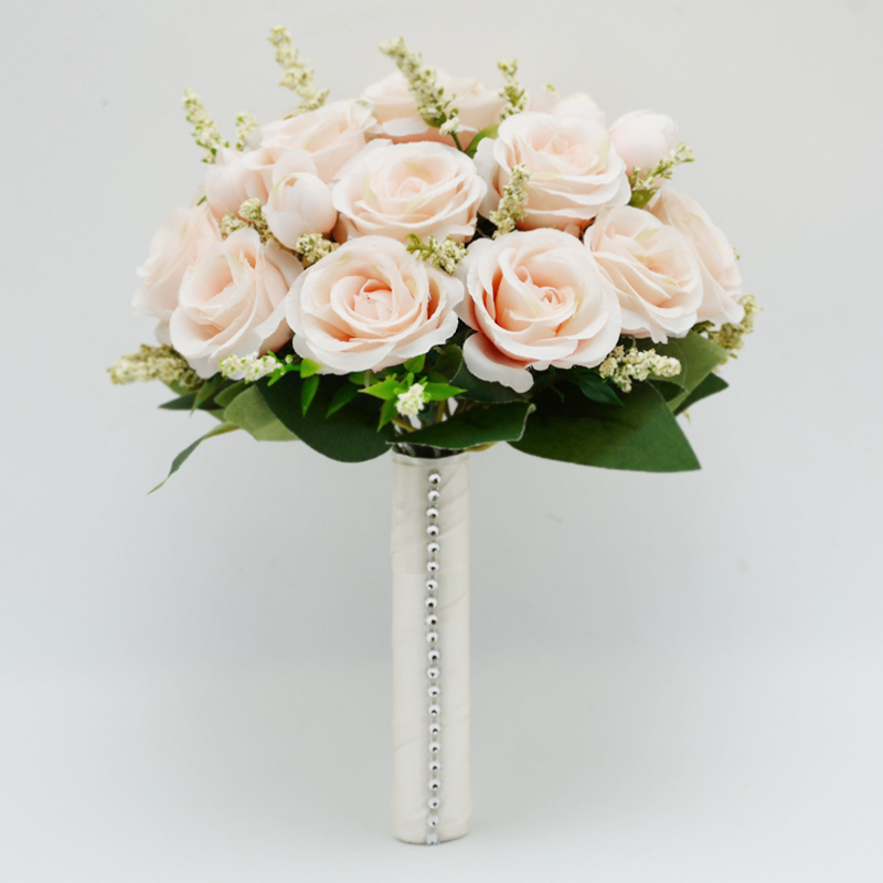 Brautstrauß, blumen für brautjungfern, hochzeitsaccessoires, weiße künstliche rosen, brautsträuße, hochzeitsdekoration, hochzeit