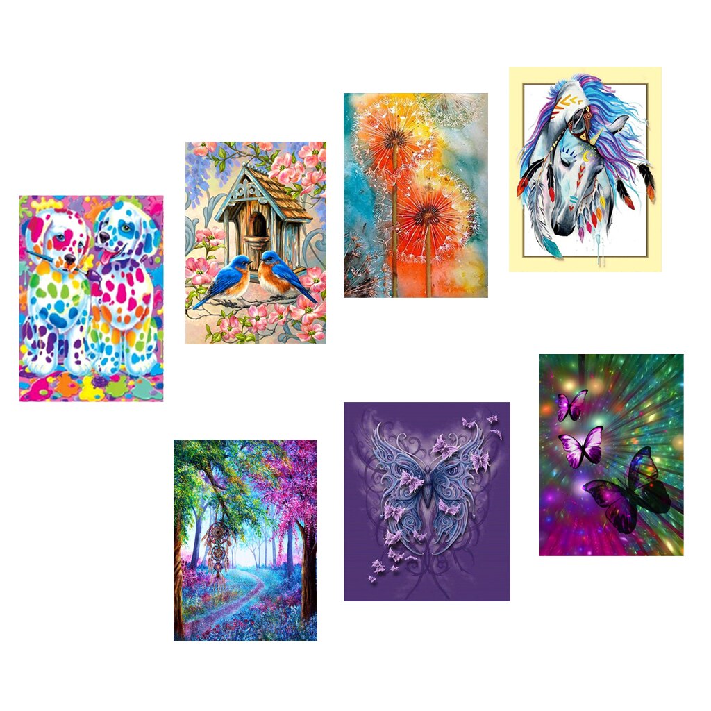 Full Drill DIY Crystal Diamond Painting Landscape Pictures Cross Stitch Kits