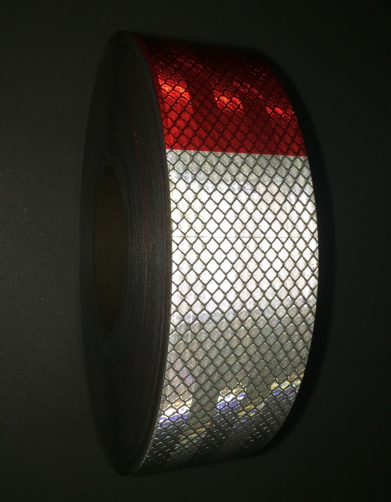 5cm*45m supersterke vrachtwagen verkeersstickers, reflecterende zelfklevende waarschuwingstape voor huisdieren