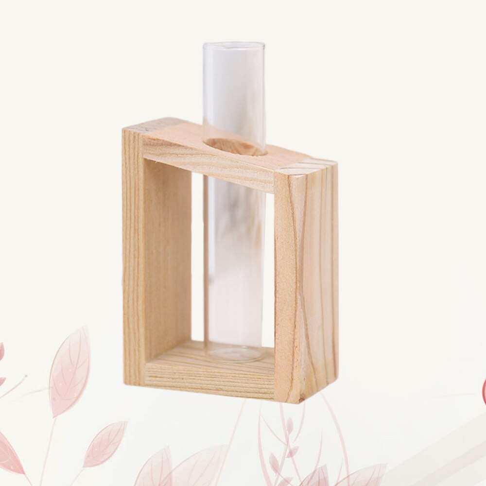 Glass Tube Vase Desktop Decoration Flower Arragement Flower Tube Table Ornament Biege (Single Tubes)