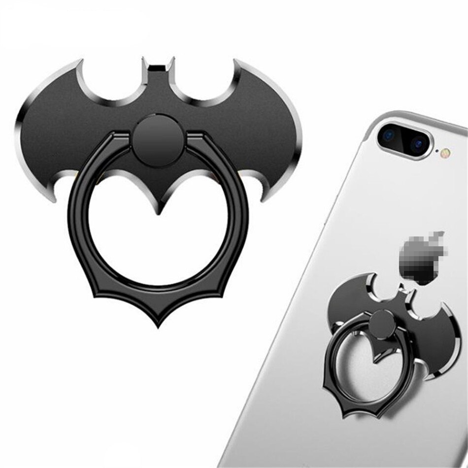 Bat – support de téléphone portable rotatif à 360 degrés avec anneau de doigt, pour iPhone XS 6 8 et Xiaomi MI8