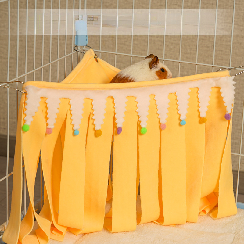 Amaca per ratti Accessori per gabbie nasconde per piccoli animali domestici per tenda per criceti Sacco a pelo appeso porcellino d'India riccio coniglio giocattoli