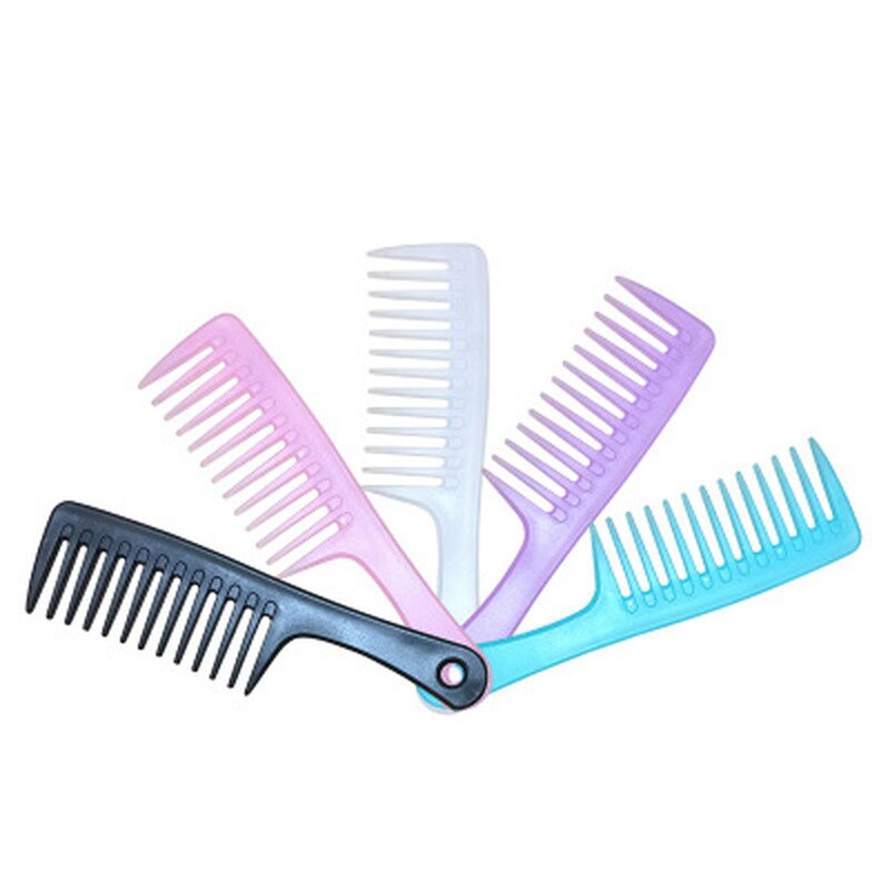 1 Pc Anti-Statische Grote Grove Kam Kappers Kam Vrouwen Opknoping Gat Handvat Grip Krullend Haar Haarborstel Beauty kammen