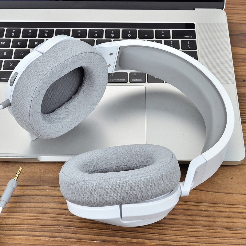Confortáveis almofadas para Corsair HS55 HS65 Headset Earpads Almofada com cancelamento de ruído com fivela Ergonomia Design