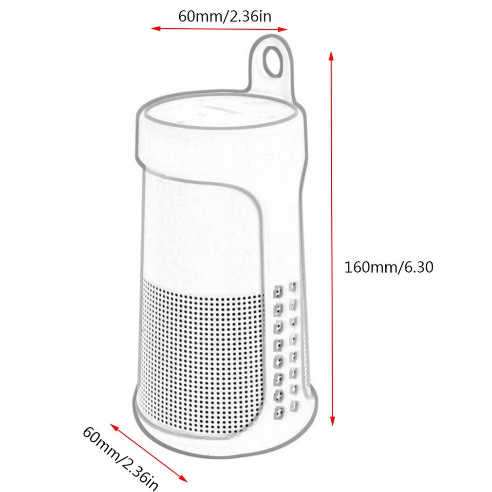 Zachte Siliconen Speaker Case Protector Cover Voor Soundlink Draaien Sling Carry Cover Skin Accessoires
