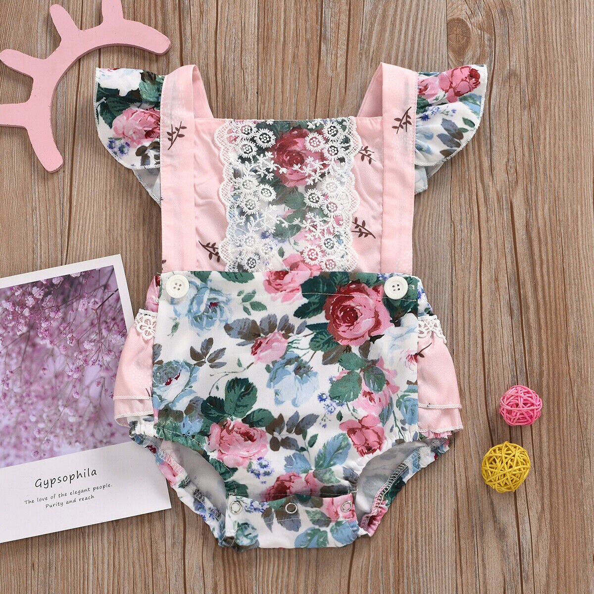 Baby zomerkleding pasgeboren babymeisje ruches kant prinses romper jumpsuit eendelig rugloos zonnepak kledingset