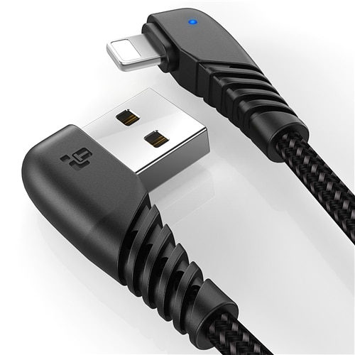 TIEGEM USB Cable For iPhone X 8 7 6 5 6s Plus Cable Fast Charging Cable 8 Pin Mobile Phone Charger Cord Adapter Usb Data Cable: 1m