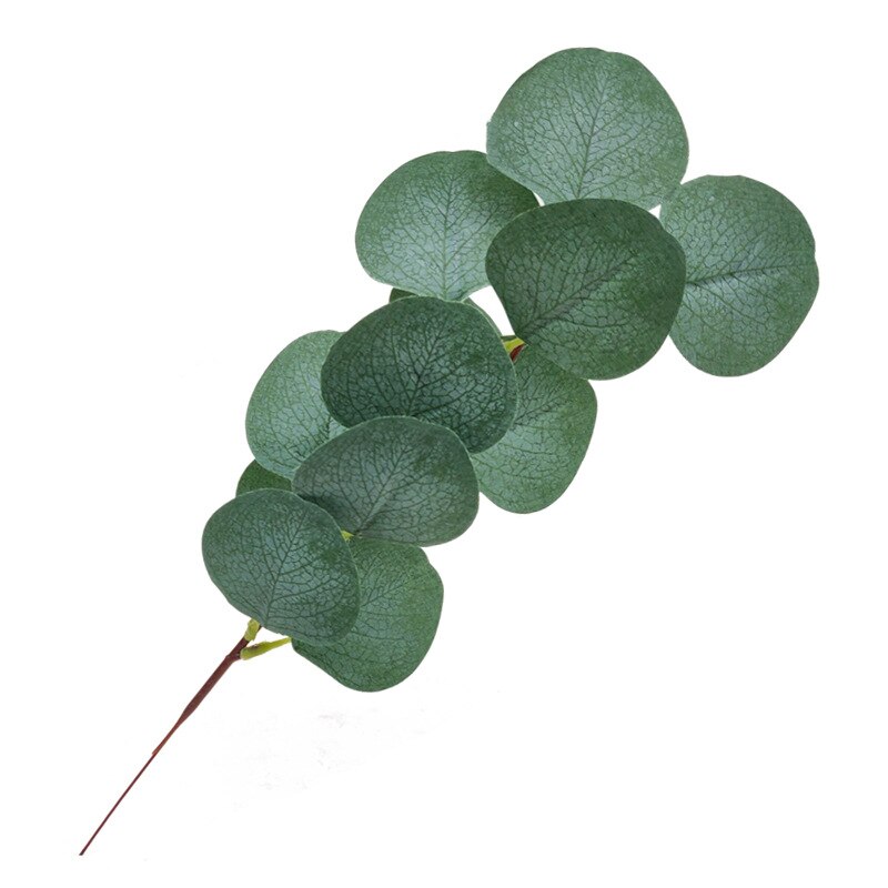 Simulation Eucalyptus Leaves Mini Simulation Eucalipto Single Artificial Leaf Plants Wedding Shooting Prop Home Party Decor
