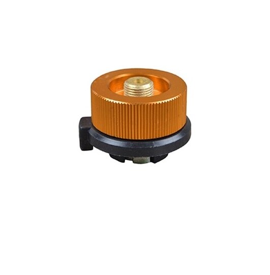 Adaptador de recarga de propano para estufa de Gas de acampada al aire libre, acoplador de tanque de cilindro plano, carga de Gas con válvula de alivio de presión: Adapter  only