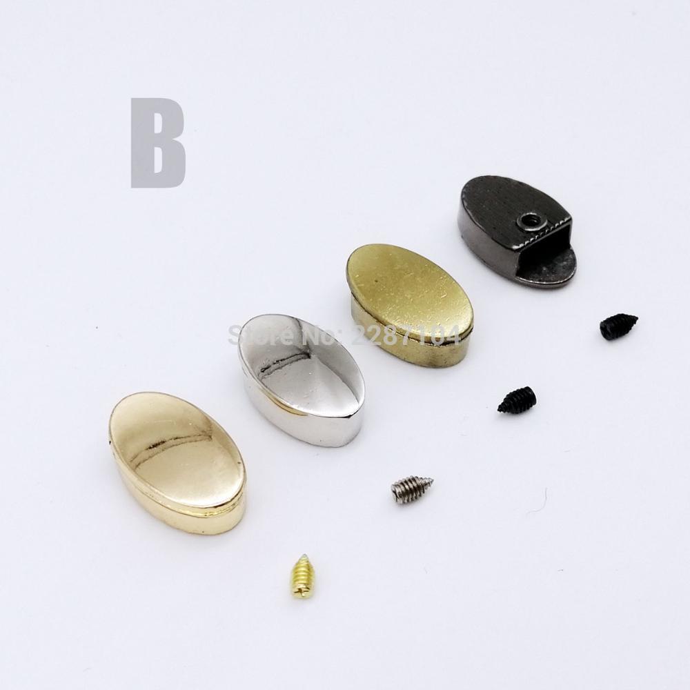 10pcs Metal Open Closed End Zipper Stopper Zip Stop Lock Tail Plug for Leather Bag Handbag Purse Garment Coat Repair With Screw