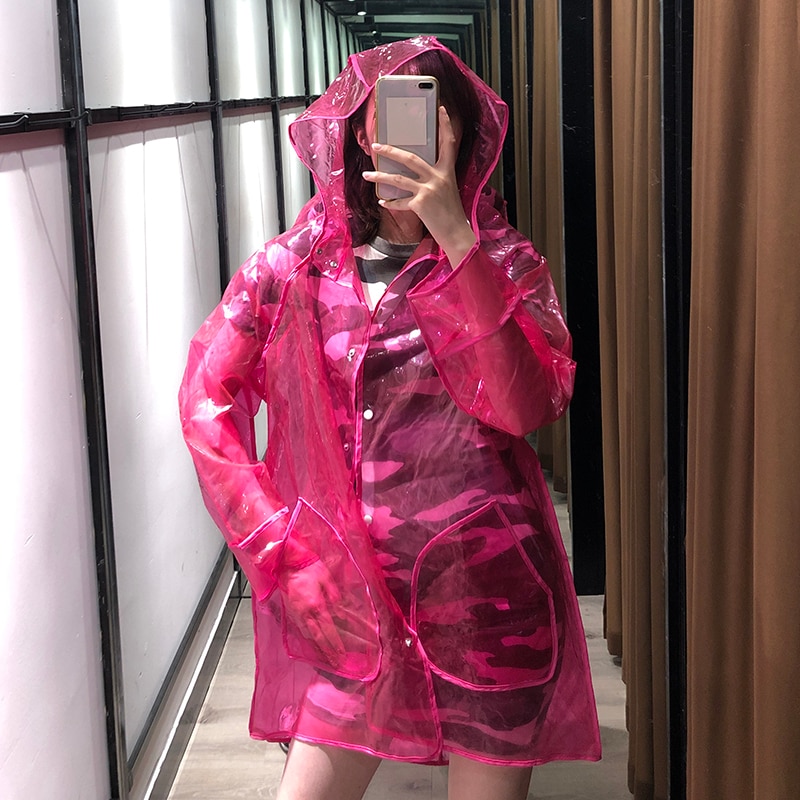 PVC Trench Waterproof See Through Clear Transparen. Grandado