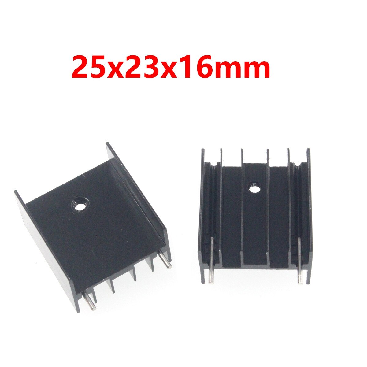 10pcs Heat Sinks Cooler Aluminum Black Mini Heatsink 5*23*16MM Heatsink Kit Copper Aluminum Heatsink