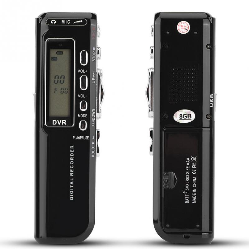 Digitale Voice Recorder Pen Multi-taal 8 GB Geheugen Auto Opname Mini Audio Recorder Telefoontje Opname