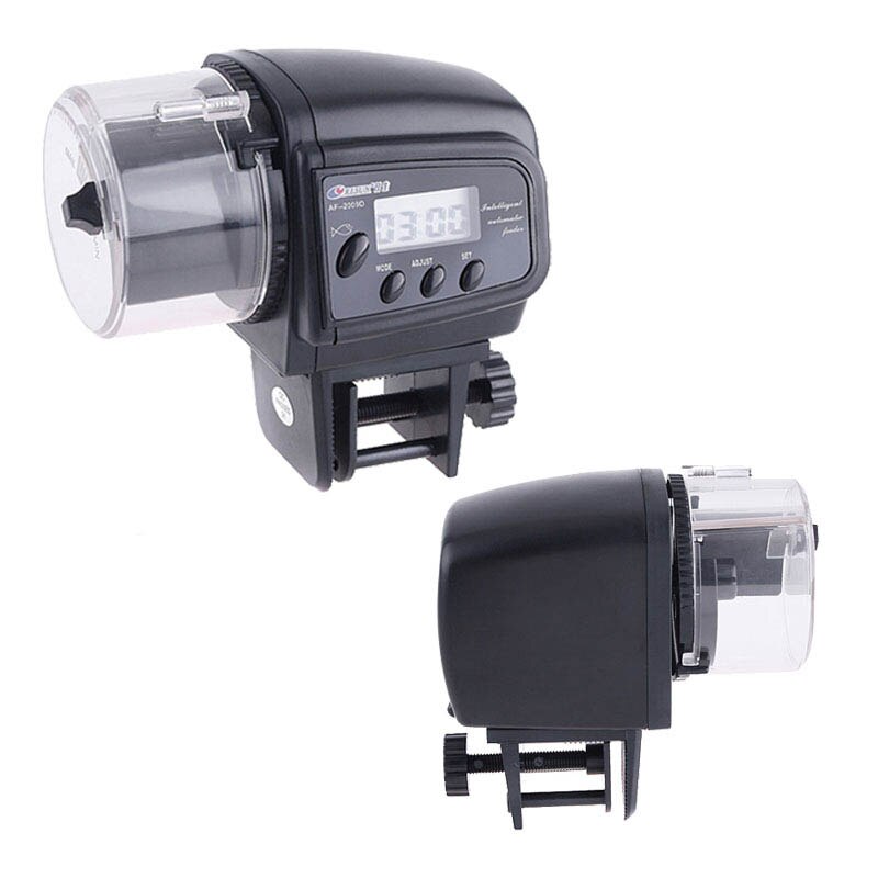 Adjustable automatic feeder Aquarium automatic feeder aquarium automatic feeding fish timing feeder Timer Auto Fish Tank Food: AF-2009 30-80G feed