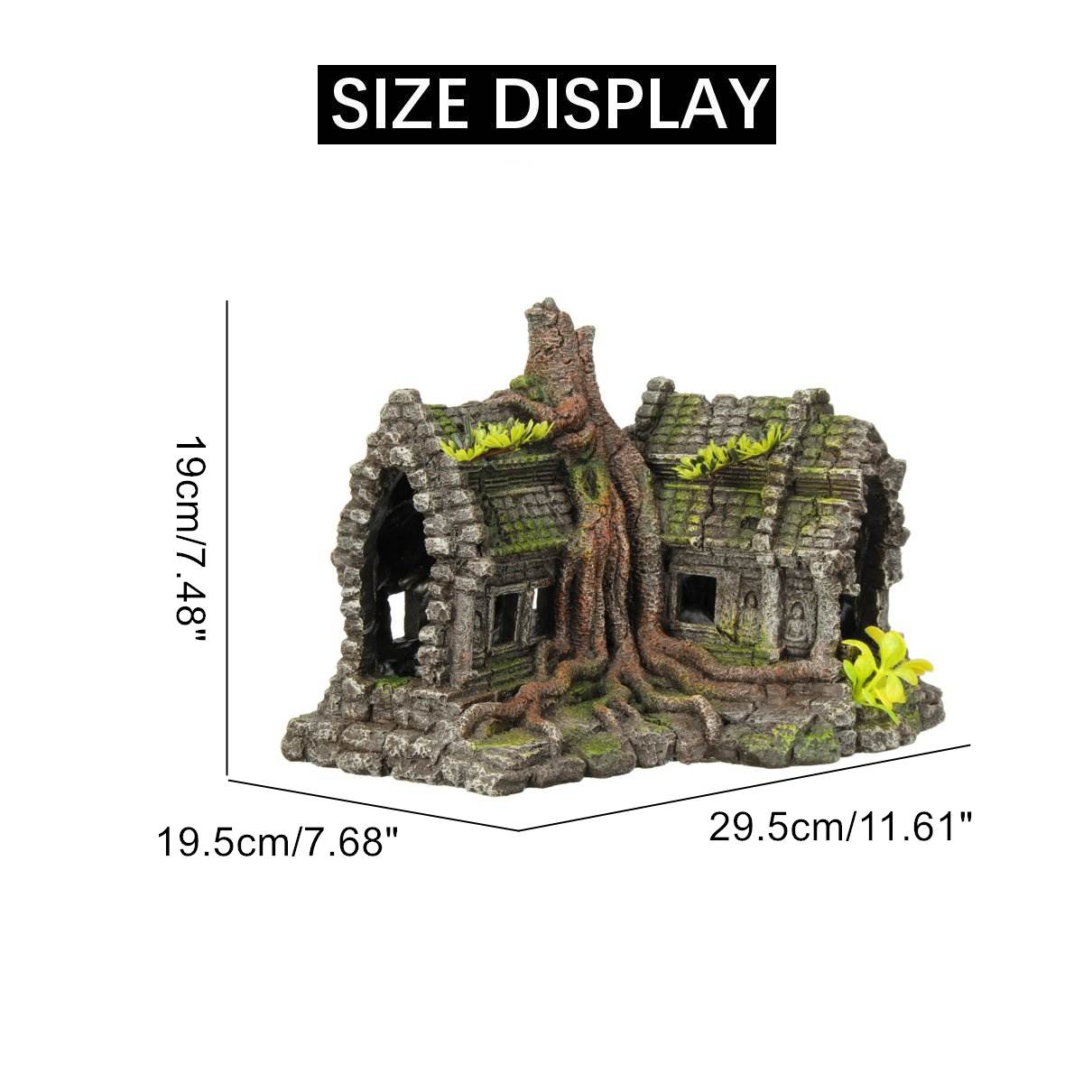 Hars boomhut aquarium landschapsdecoratie thuis aquarium schuilplaats grot ornament decoratie aquarium ornament aquarium decoratie