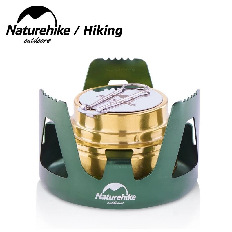 Naturehike-estufa portátil de Alcohol para acampar, quemador de Alcohol sólido, líquido, para exteriores