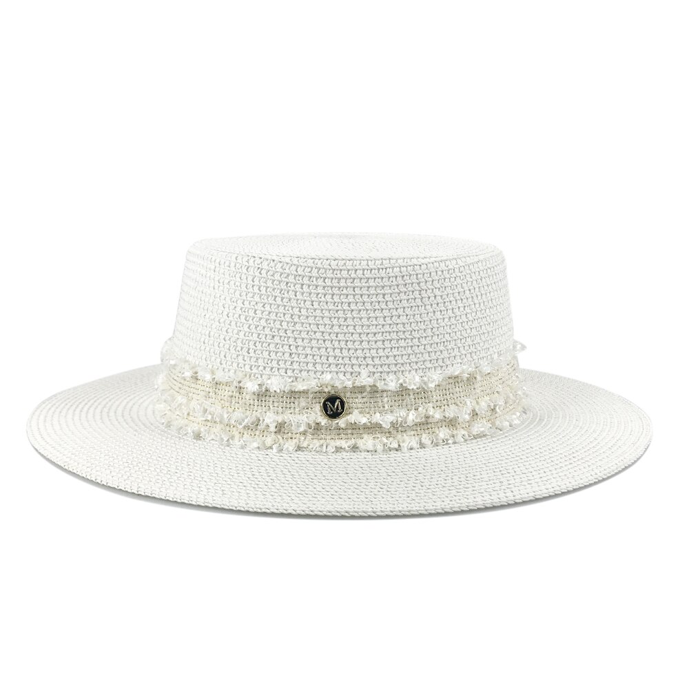 YY, sombrero Audrey Hepburn, visera de verano para mujer, gorra plana, sombrero de de té blanco, gorras de playa, sombrero femenino SH20010