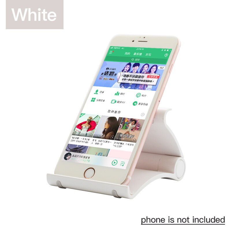 Vention Phone Holder Stand Mobile Smartphone for Tablet Stand iphone Desk Cell Phone Holder Stand Portable Moble Mobile Holder: White