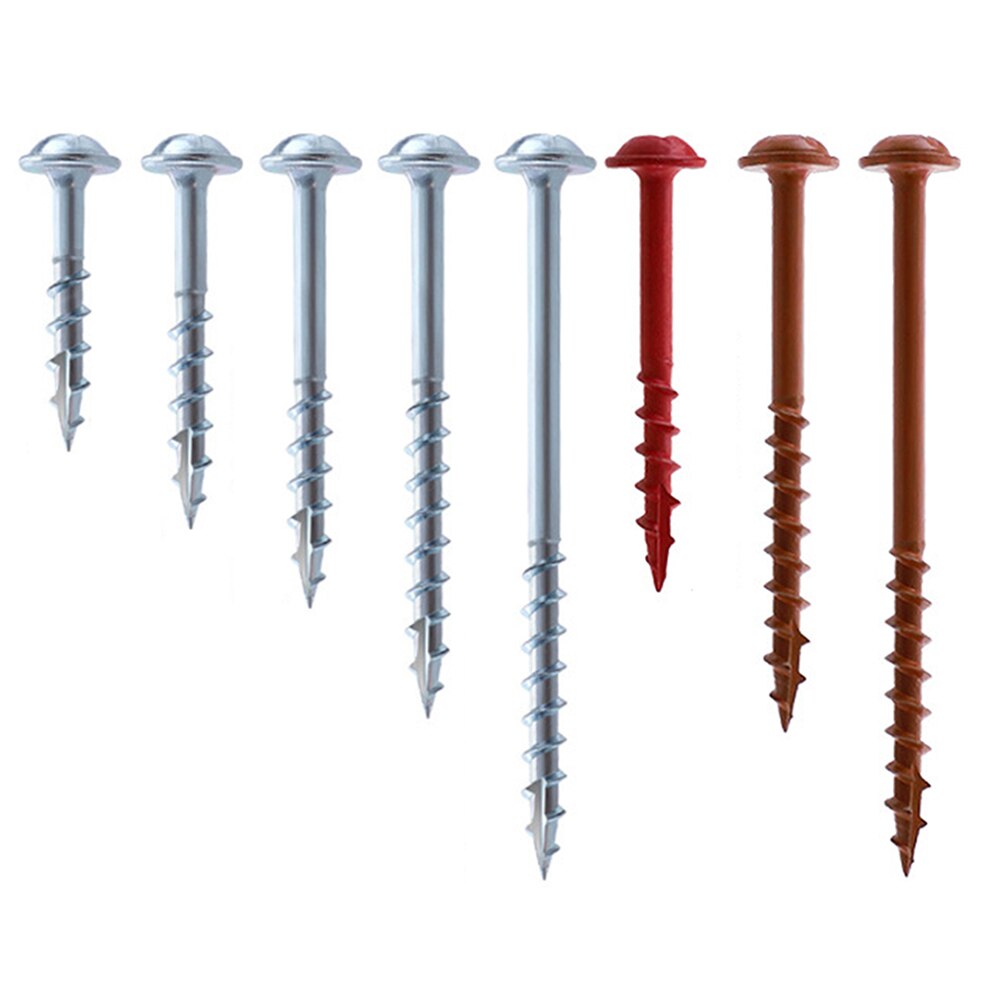 100pcs Weatherproof Pocket Hole Screw Woodworking With Thick Thread Inclined Accessories Self Tapping Furniture Fixing For Jig