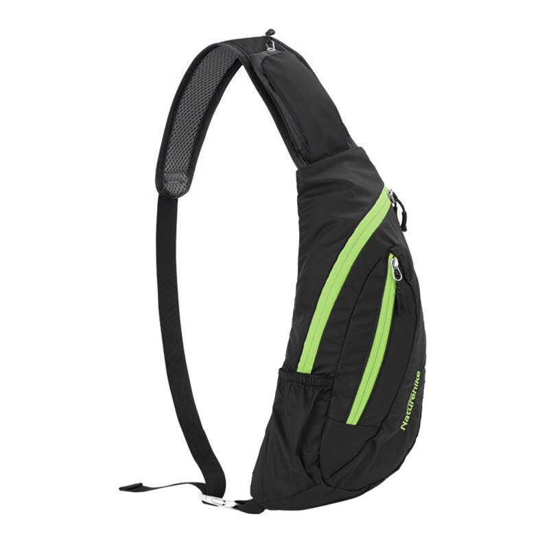 Naturehike heren crossbody tassen borst waterdichte handtassen voor mannen outdoor toerisme fitness sport fietsen schoudertas bolsas: Zwart een