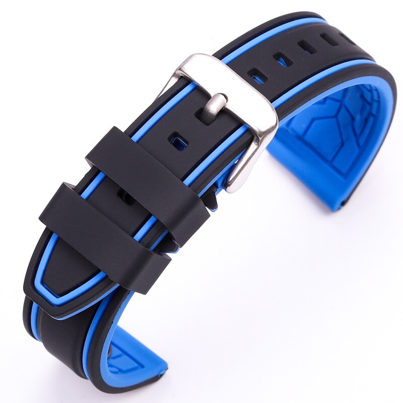 Quick Release Metalen Horlogeband Voor Samsung Galaxy Horloge 46Mm SM-R800 Band Roestvrij Stalen Band Voor Samsung 42 SM-R810 Polsband: black blue / for galaxy 42mm