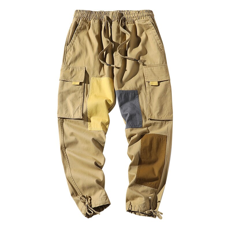 Streetwear Men Hip Hop Harem Pants Japanese Style Trousers Sweatpants Joggers Track Casual Cargo Pants Women Men: Chinese Size  4XL / Khaki