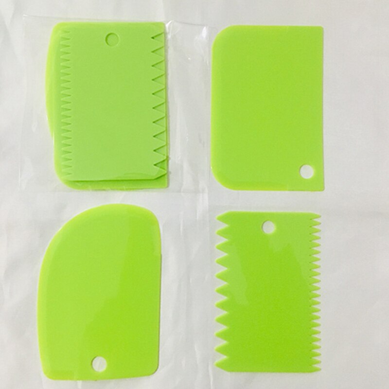 3 stuks/partij roomschraper onregelmatige tanden rand diy schraper taartdecoratie deeg fondant gebak uitstekers spatels snijmachine bakgereedschap: Groente