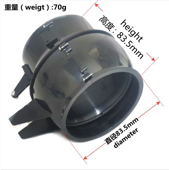 Thrust Vector Nozzle 360 Degree for 80mm EDF Jet RC Airplane DIY Accessories