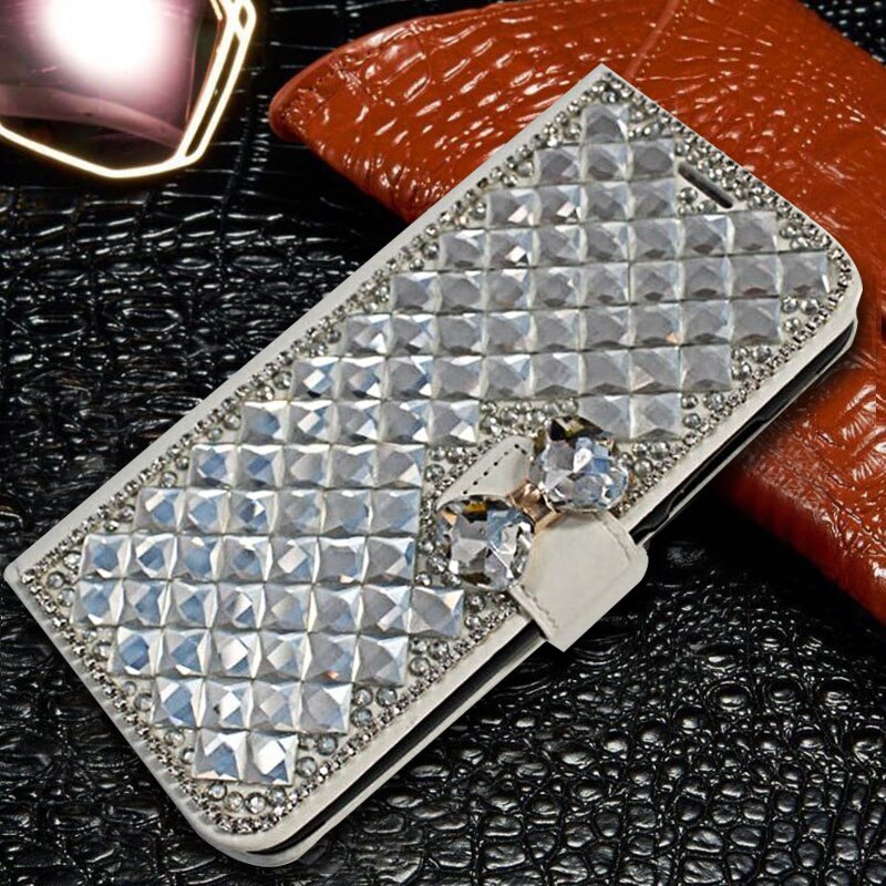 Yelun for huawei honor 10 3d bling luksus krystal rhinestone bowknot unicorn diamant flip pu læder cover cover: A2