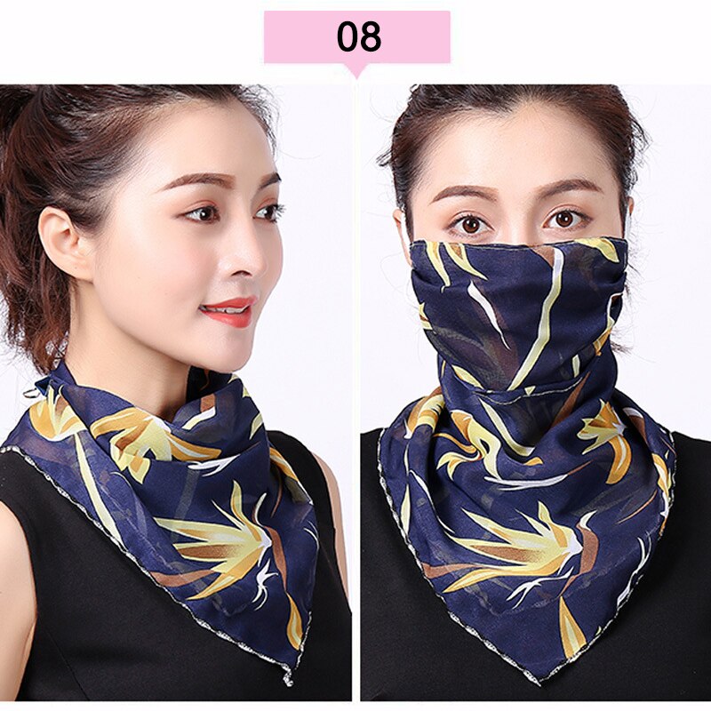 Écharpe Protection UV pour femmes | Couvre-visage, Protection UV respirant avec corde d'oreille ajustable pour femmes en plein air vj: 8