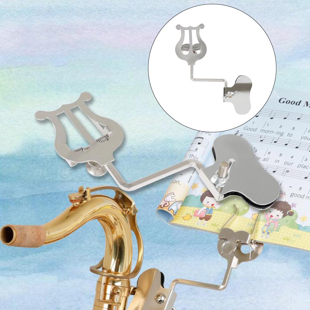 Clarinete Lyre, partitura, ligadura, soporte para instrumentos para banda