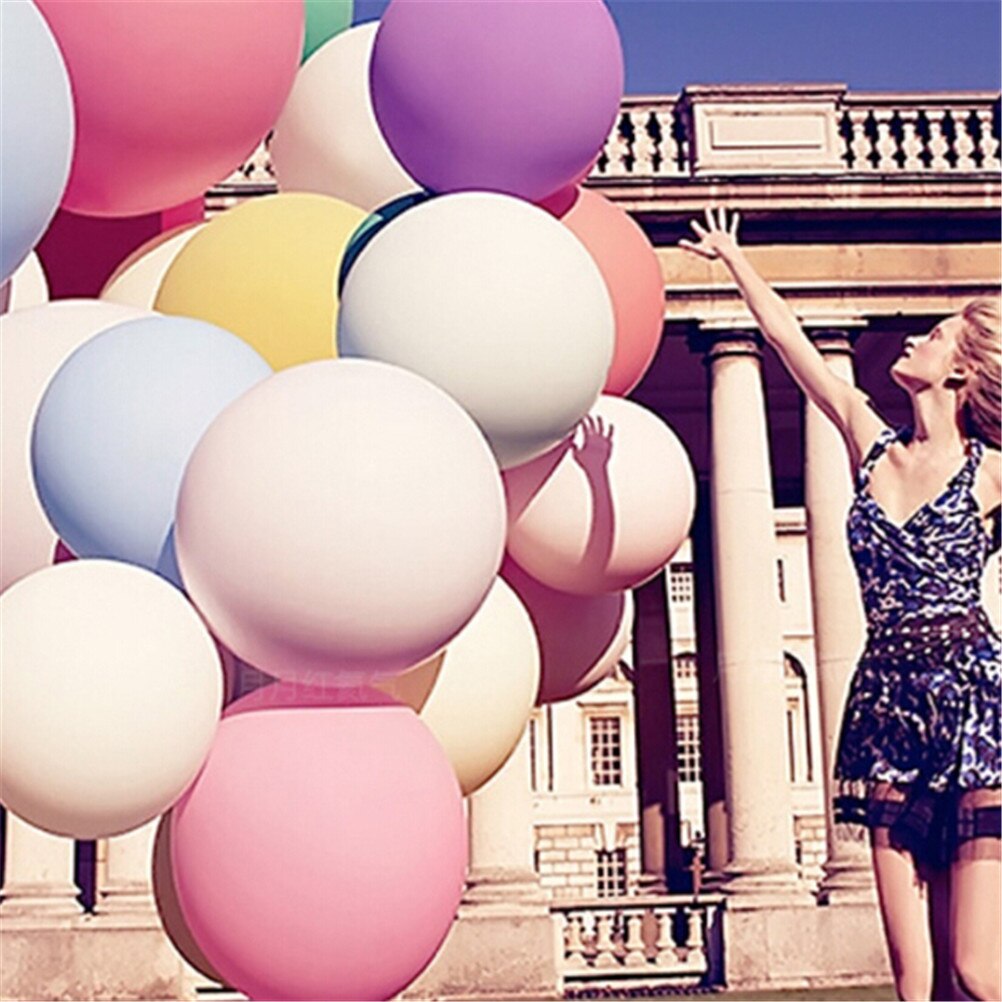 90CM Round Latex Balloons Thickening Latex Giant Huge Balloon Big Balloons Wedding Party Christmas Decoratin