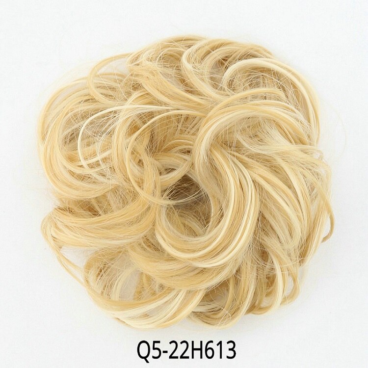 Chignon Hair Bun Hair Pieces Hair Scrunchie Extensions Synthetic Wig For Women Curly Chignon Accessories Hairpiece Extension: Q5-22H613