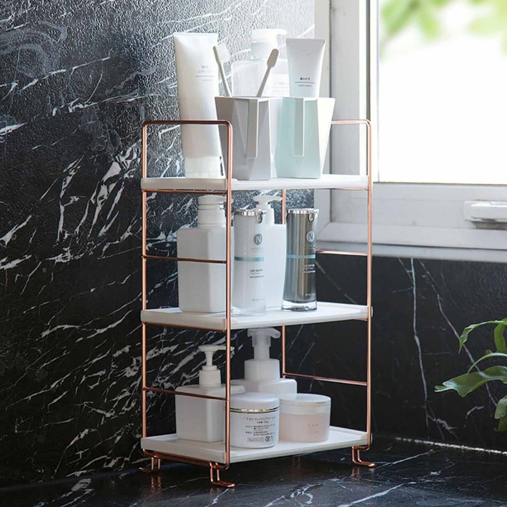 Badkamer Plank Opbergrek Display Stand Planken Cosmetica Shampoo Houder Douche Caddy Badkamer Organizer Multi-Layer
