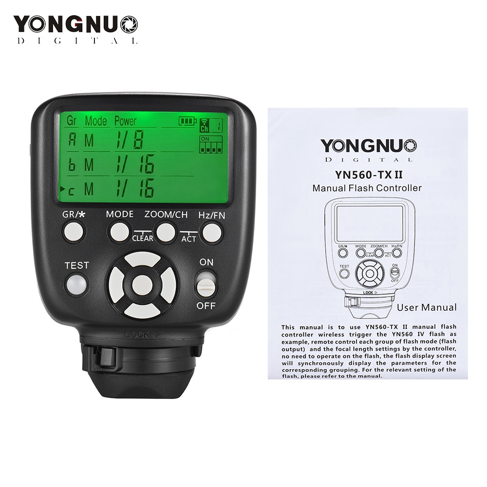 YONGNUO YN560-TX II Wireless Flash Trigger Controller Transmitter for Yongnuo YN-560III YN560IV RF-602 RF-603 II for Canon Nikon