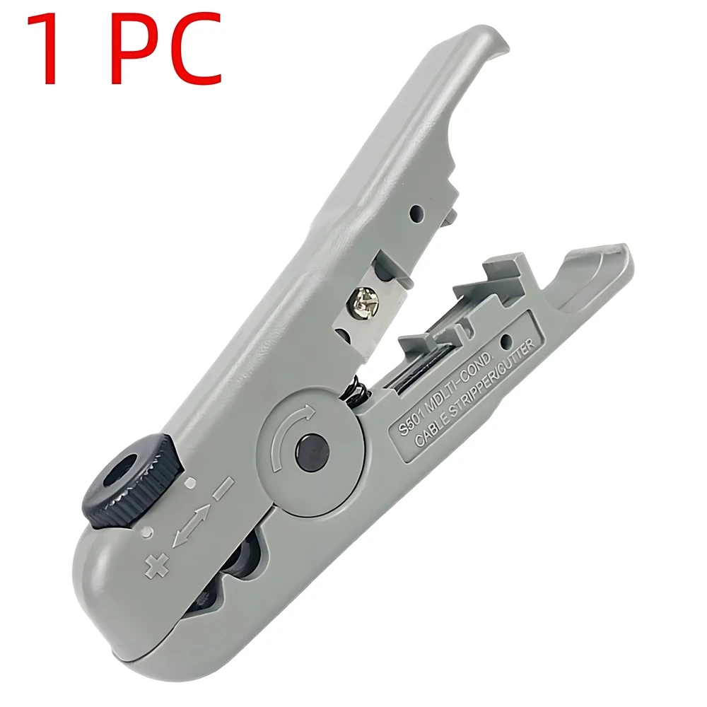 Wire Stripper Ethernet Cable Cutter Round Cable Cutting Tool Lan Cable Stripping for CAT7 CAT6 CAT5E CAT5 Round Wire: Light Blue