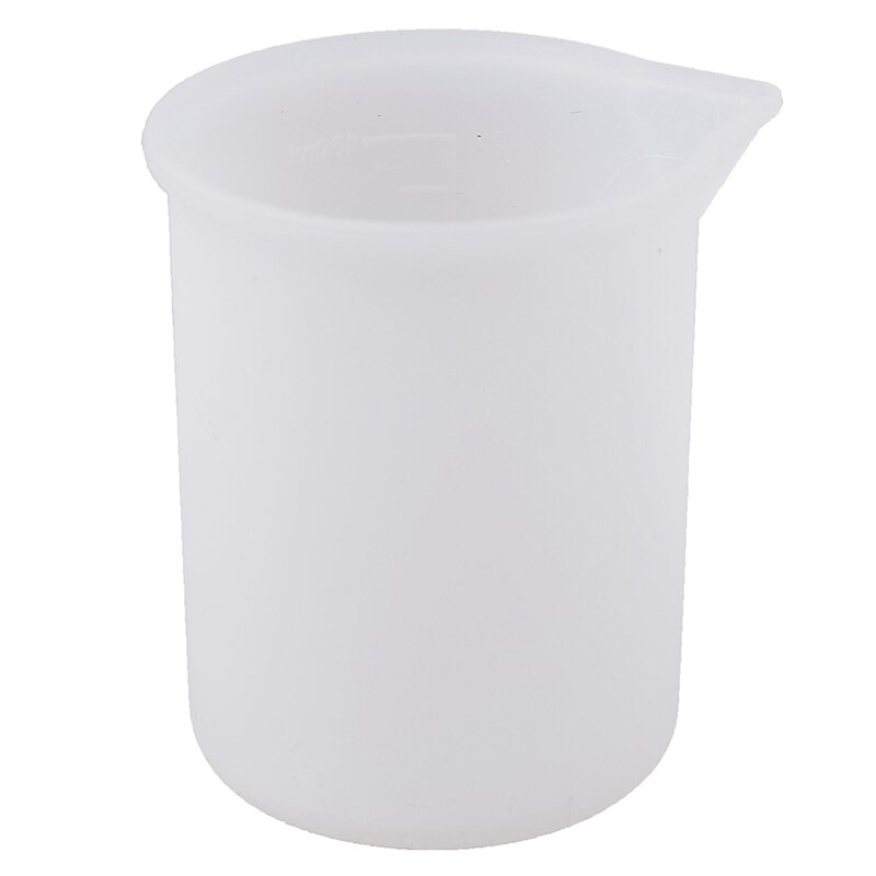 100 ml transparente de silicona Copa Escala de pegamento taza de medición de reutilizable herramientas de medición para la cocción de bricolaje accesorios de cocina