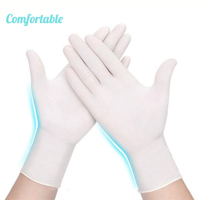 100/20Stck Einweg Latex Handschuhe Küche/Arbeit/Gummi/Garten Handschuhe Beruf Schützen Handschuhe LT002