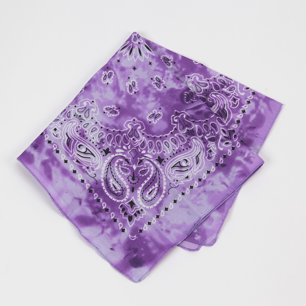 Für Männer/Frauen Kopftuch Hip-Hop Paisley Bandanas Halstuch Punk Tie-Dye Sport Kopfbedeckung Quadratisches Stirnband Wickelschal Zubehör: YELLOW