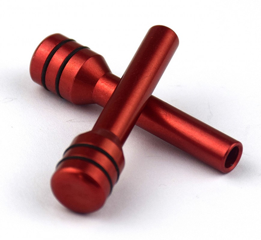 1 Pcs Car Safety Door Lock Aluminum Alloy Universal Car Interior Lift Status Button Lifting Lightweight Door Lock Pins: red
