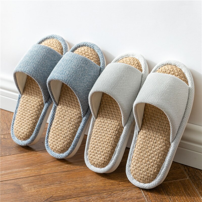 TZLDN Uomini Pantofole Estive Morbido lino Coperta Casa di Vibrazione di Cadute di Canapa aprire dito del piede Sandali Ragazzi piatto casuale Presentazioni Aziende Produttrici Giochi spiaggia grande dimensione scarpe