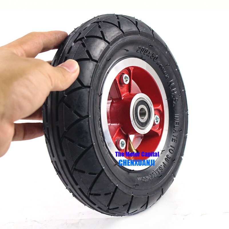 Mobility Scooter tire 200 x 50 (8x2) Solid Tire 200X50 Fits Gas Scooter Electric Scooter Vehicle 200 X 50