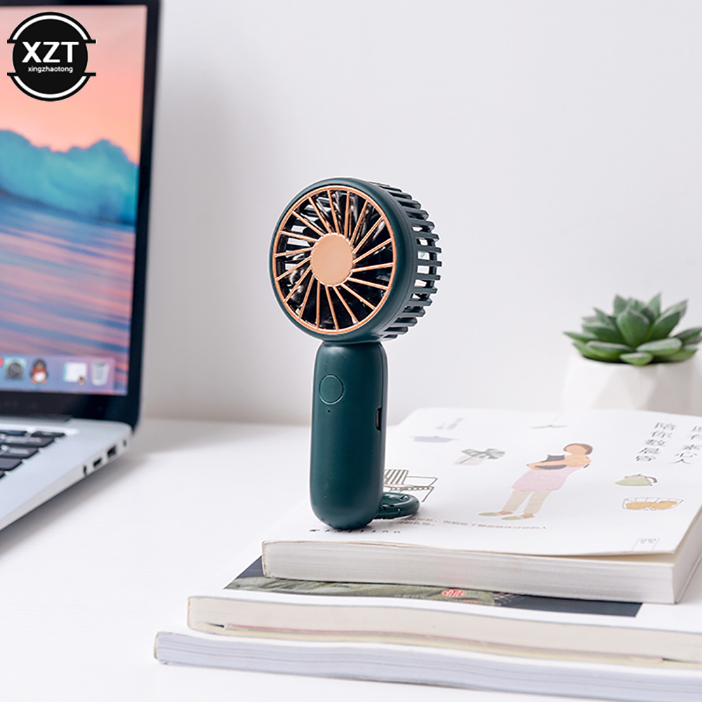 Outdoor Pocket Fan Handheld Air Cooler Mini USB Charging Portable Summer Cooling Small Personal Cool Fans for Office Desktop