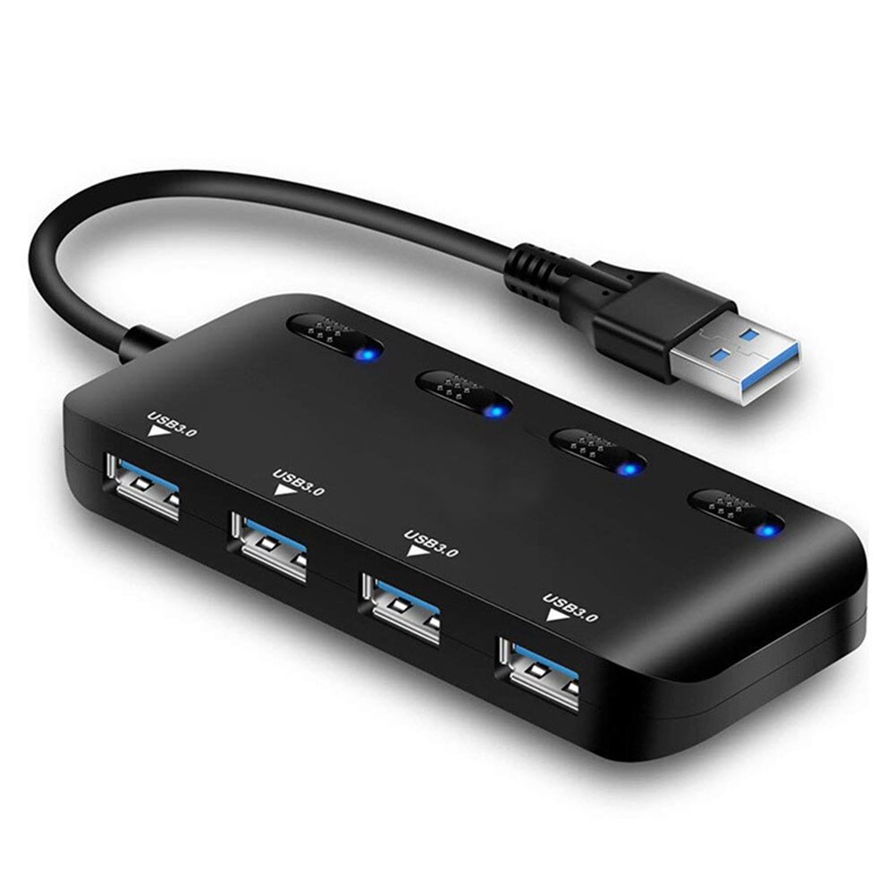 Splitter 4 Port Micro Usb Hub Hoge Snelheid Tablet Laptop Computer Notebook