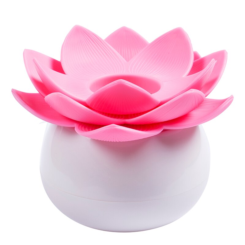 Boîte de coton tiges Lotus | Boîte de coton-tige lotus, support de base pour décorer/Lotus porte-dents, étui cure-dents: Rose
