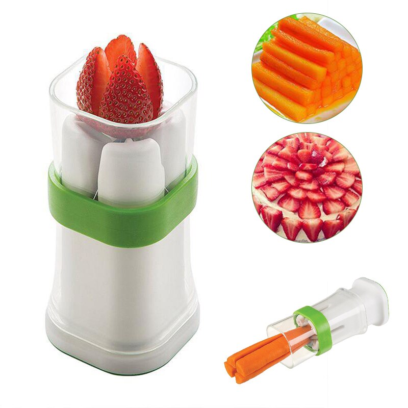 Vegetable Cutter Fruit Cucumber Carrot Divider Strawberry Slicer Splitter Kitchen Accessories Baking Tools For Cakes Decorating