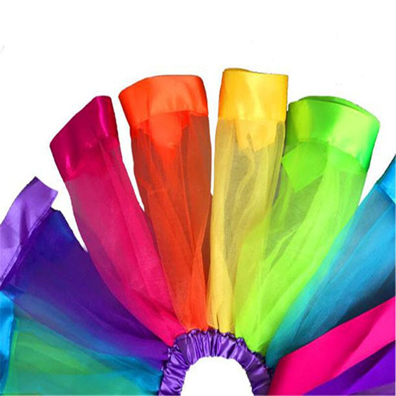Regnbue tutu nederdele til baby pige underkjole bowknot nederdel tutu dansetøj prinsesse fest danse nederdele jupon tyl femme #10f